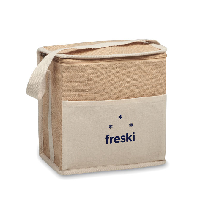 LONA Bolsa nevera de yute y lona 3L - Verano - Regalo Promocional Personalizado - imagen 6
