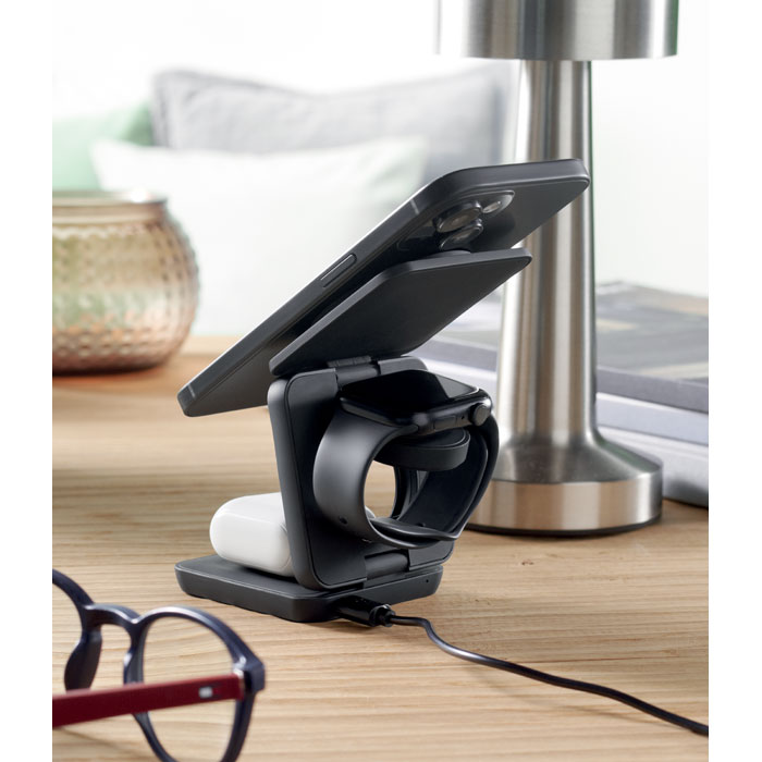 NETICA Base de carga plegable 3en1 - Tecnología - Regalo Promocional Personalizado - imagen 7