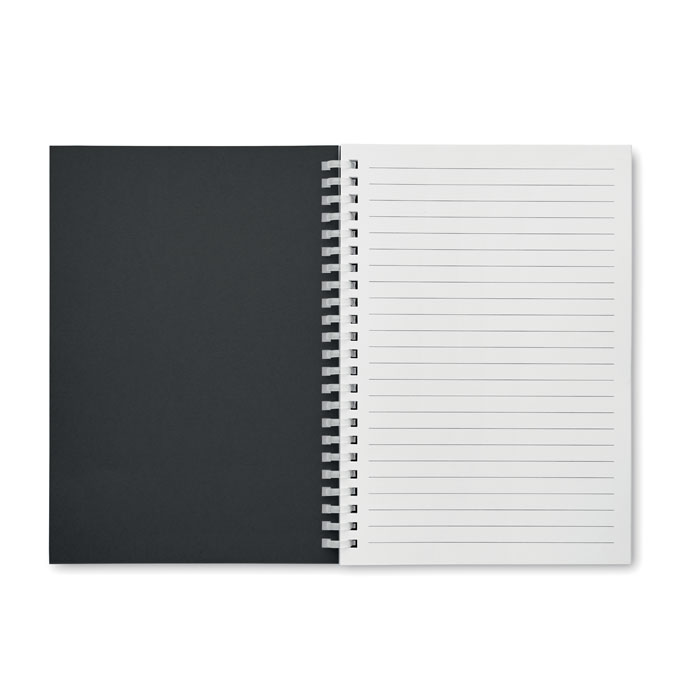 Libreta A5 de anillas con tapa de cartón reciclado - Oficina - Regalo Promocional Personalizado - imagen 4