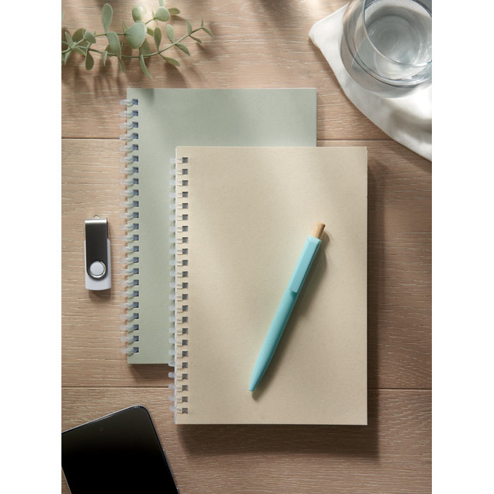 Libreta A5 de anillas con tapa de cartón reciclado - Oficina - Regalo Promocional Personalizado - imagen 10
