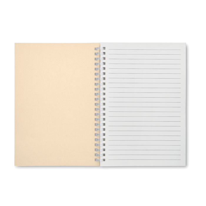 Libreta A5 de anillas con tapa de cartón reciclado - Oficina - Regalo Promocional Personalizado - imagen 8