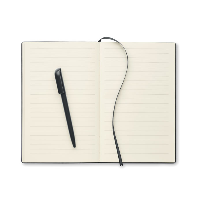 Libreta A5 Nota  tapas duras de PU y bolígrafo giratorio ABS - Oficina - Regalo Promocional Personalizado - imagen 4