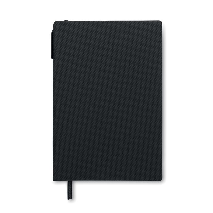 Libreta A5 Nota  tapas duras de PU y bolígrafo giratorio ABS - Oficina - Regalo Promocional Personalizado - imagen 3