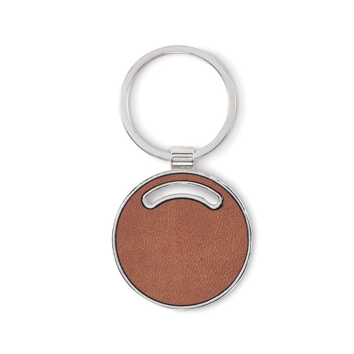 LIRCLE Llavero redondo de polipiel - Llaveros, pins y chapas - Regalo Promocional Personalizado - vista alternativa