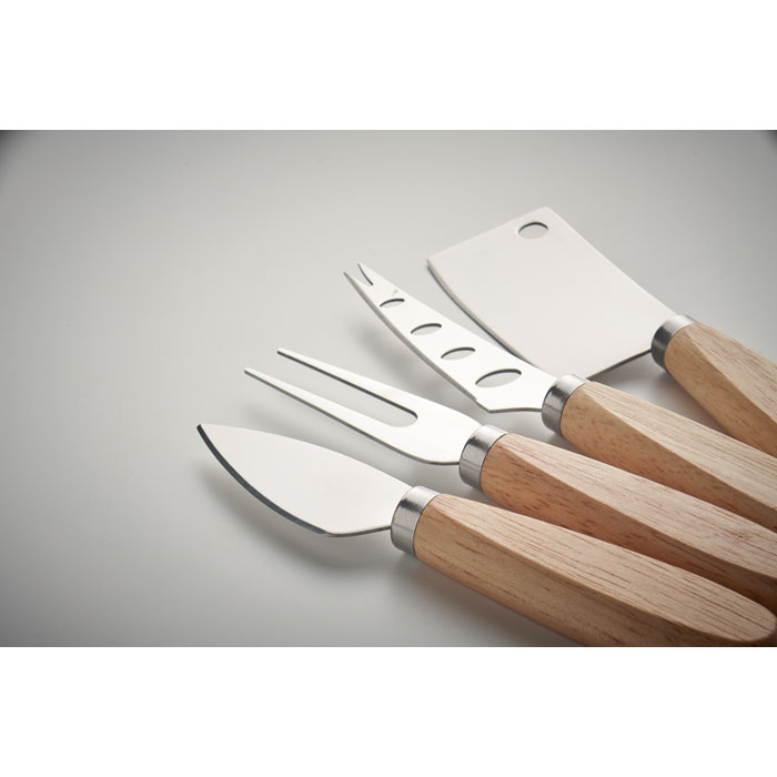 CAMEMBERT Set de 4 cuchillos para queso - Hogar - Regalo Promocional Personalizado - imagen 4