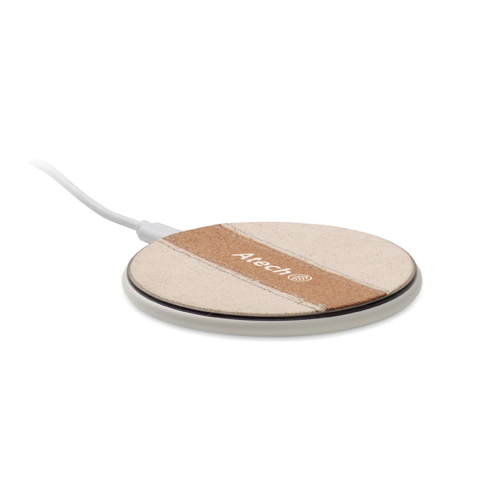 CORTLESS Cargador inalámb. 15W corcho - Tecnología - Regalo Promocional Personalizado - imagen 4