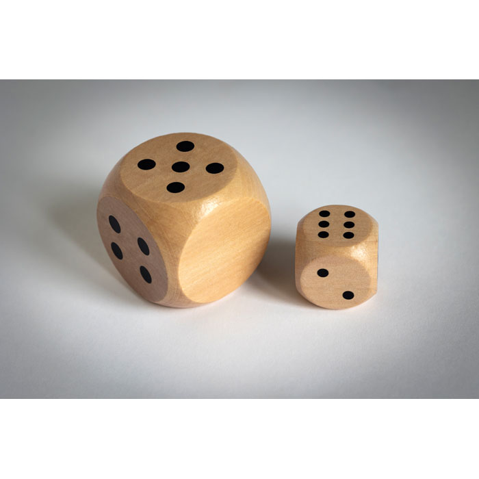DADIN Dados madera Schima 3 cm diam. - Niños y Juegos - Regalo Promocional Personalizado - imagen 6