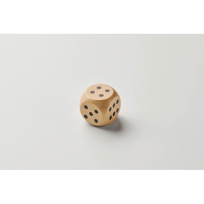 DADIN Dados madera Schima 3 cm diam. - Niños y Juegos - Regalo Promocional Personalizado - imagen 3
