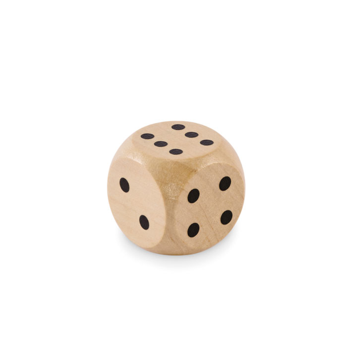 DADIN Dados madera Schima 3 cm diam. - Niños y Juegos - Regalo Promocional Personalizado - imagen 7