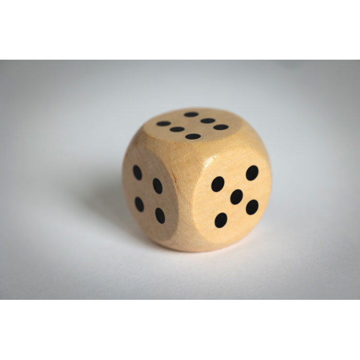 DADIN Dados madera Schima 3 cm diam. - Niños y Juegos - Regalo Promocional Personalizado - imagen 9