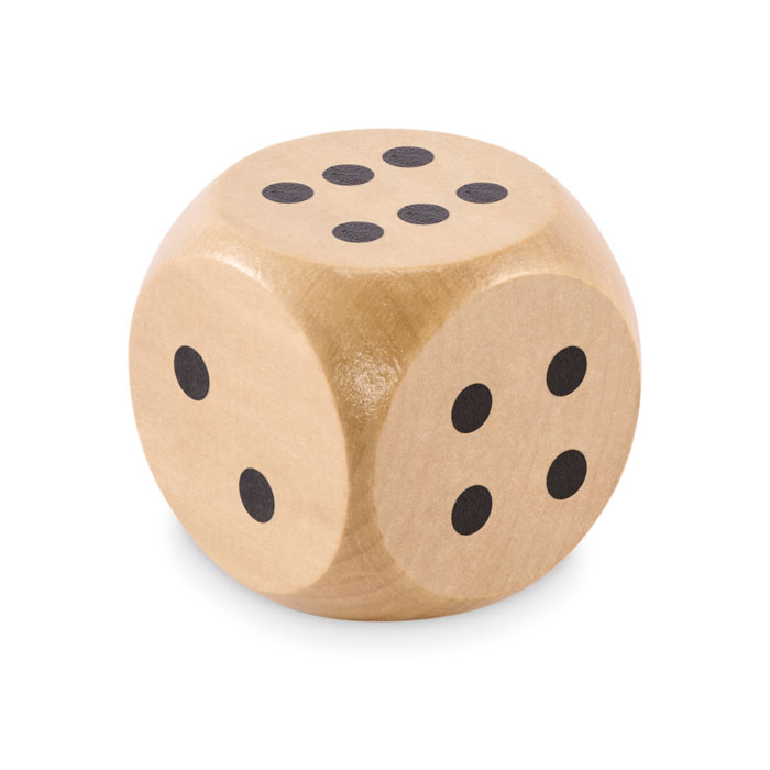 DADO Dados madera Schima 5cm diam. - Niños y Juegos - Regalo Promocional Personalizado - imagen 5