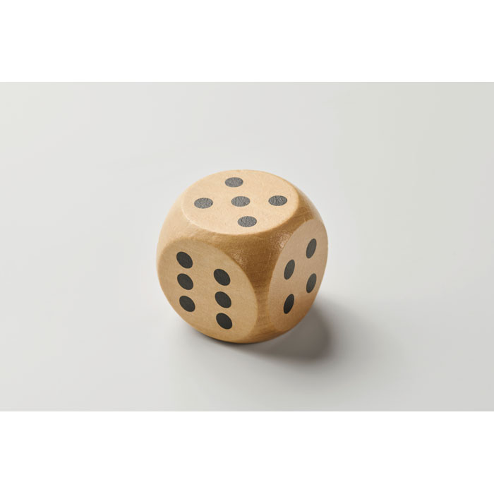 DADO Dados madera Schima 5cm diam. - Niños y Juegos - Regalo Promocional Personalizado - imagen 6
