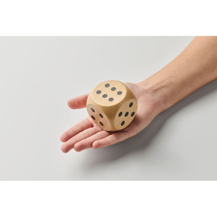 DADO Dados madera Schima 5cm diam. - Niños y Juegos - Regalo Promocional Personalizado - vista alternativa