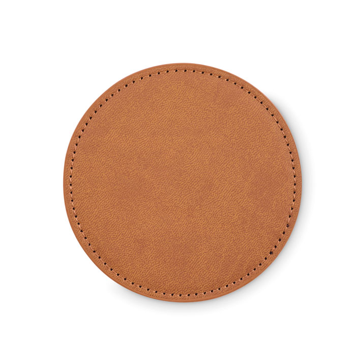 POSA Posavasos redondo de PU - Posavasos personalizados - Regalo Promocional Personalizado - vista alternativa