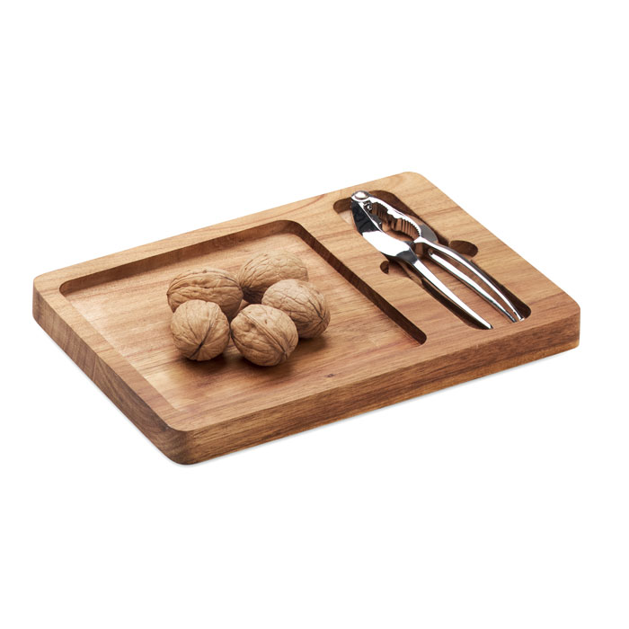 NUTPLATE Set cascanueces de acacia - Otros accesorios cocina - Regalo Promocional Personalizado - vista alternativa