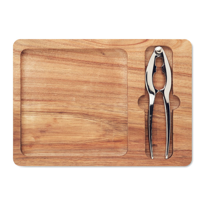NUTPLATE Set cascanueces de acacia - Otros accesorios cocina - Regalo Promocional Personalizado - imagen 4