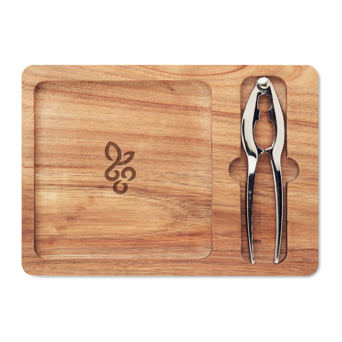 NUTPLATE Set cascanueces de acacia - Otros accesorios cocina - Regalo Promocional Personalizado - imagen 6