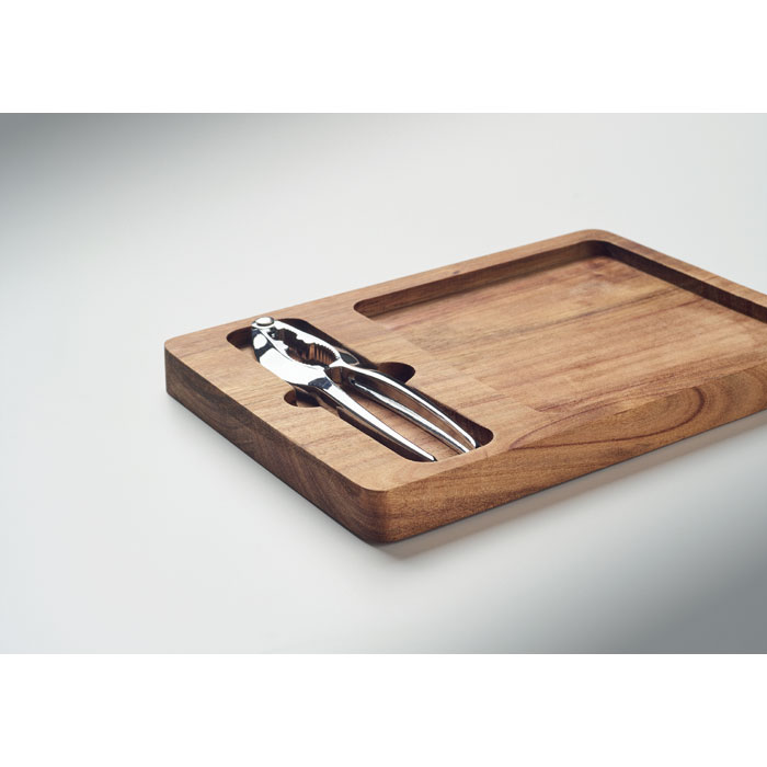 NUTPLATE Set cascanueces de acacia - Otros accesorios cocina - Regalo Promocional Personalizado - imagen 3