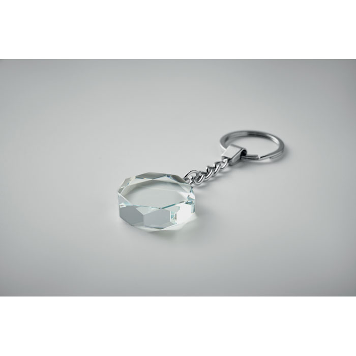 ROUNDWARD Llavero redondo de cristal - Trofeos - Regalo Promocional Personalizado - imagen 6