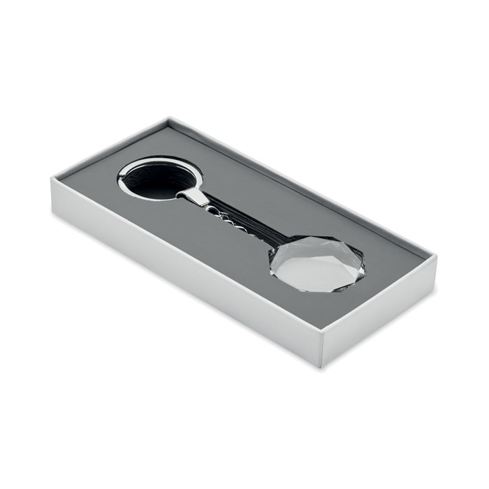 ROUNDWARD Llavero redondo de cristal - Trofeos - Regalo Promocional Personalizado - imagen 4