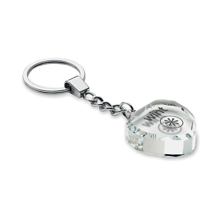 HEARTWARD Llavero corazón de cristal - Trofeos - Regalo Promocional Personalizado - imagen 4