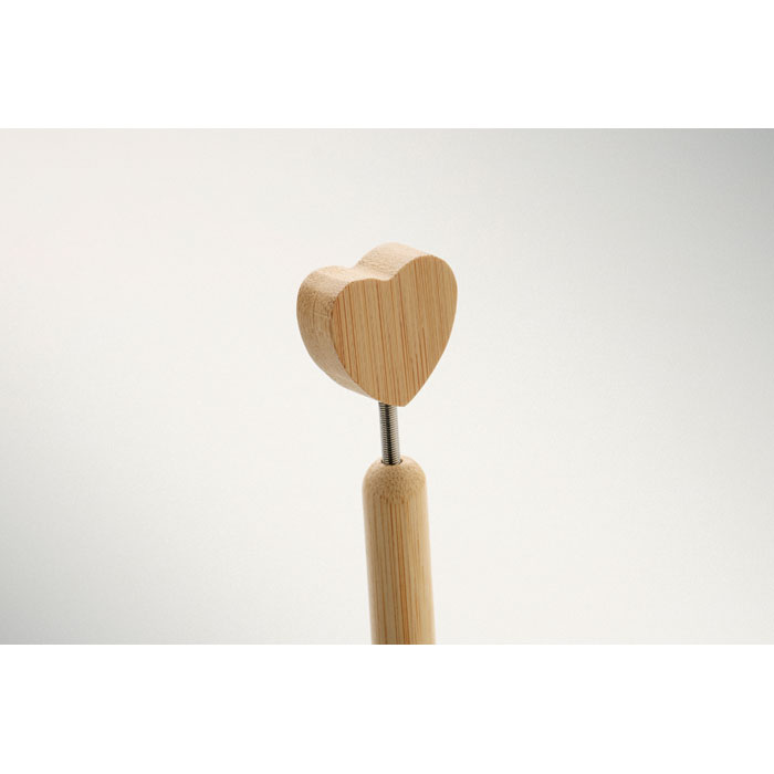 CORAPEN Bolígrafo de bambú corazón - Oficina - Regalo Promocional Personalizado - vista alternativa