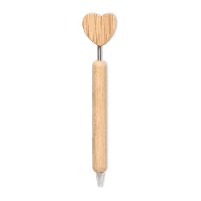 CORAPEN Bolígrafo de bambú corazón - Oficina - Regalo Promocional Personalizado