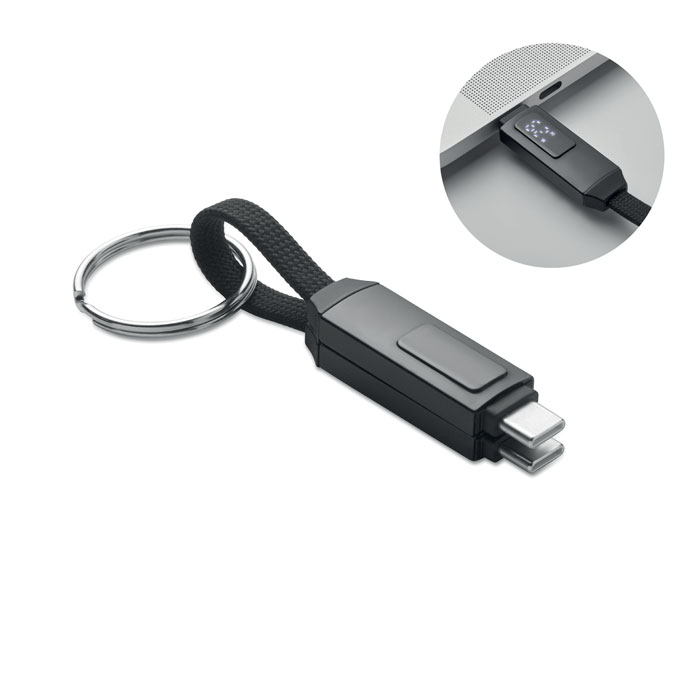 KEYSTO Llavero con cable de carga