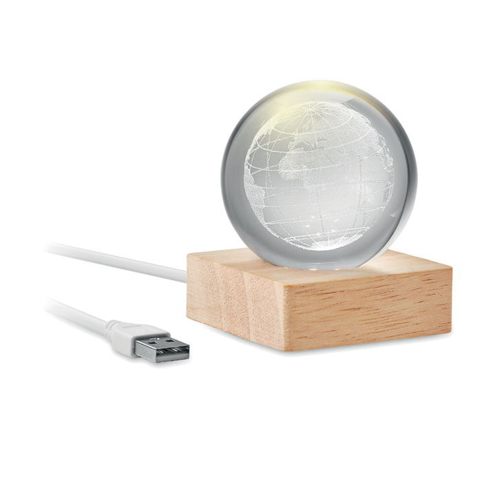 GLOBE LIGHT Globo LED bola de cristal - Trofeos - Regalo Promocional Personalizado - vista alternativa