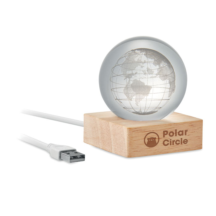 GLOBE LIGHT Globo LED bola de cristal - Trofeos - Regalo Promocional Personalizado - imagen 4