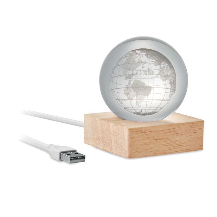 GLOBE LIGHT Globo LED bola de cristal