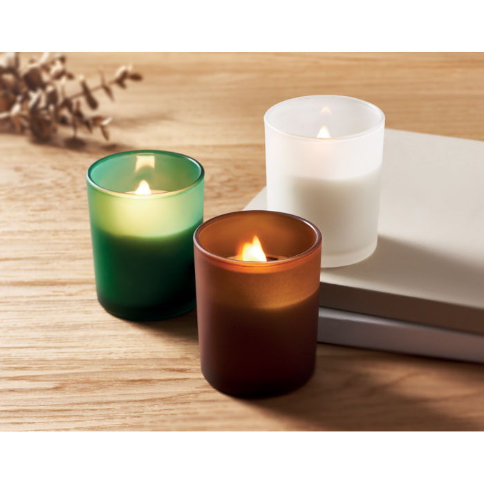 KIVAS WOOD Vela de cera vegetal 80 gr - Velas personalizadas - Regalo Promocional Personalizado - imagen 3