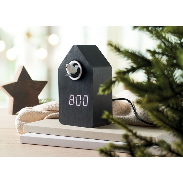 CUCKOO BIRD Reloj despertador de MDF - Tecnología - Regalo Promocional Personalizado - vista alternativa