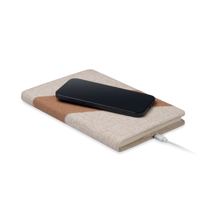 CORTONA Cuaderno A5 con cargador 15W - Oficina - Regalo Promocional Personalizado - imagen 5