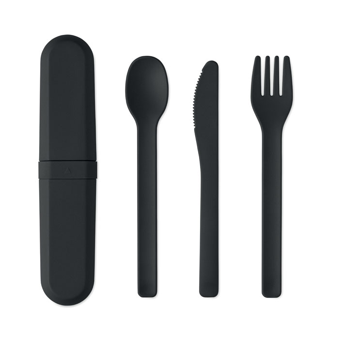 BITEFUL Set de cubiertos y funda PLA
