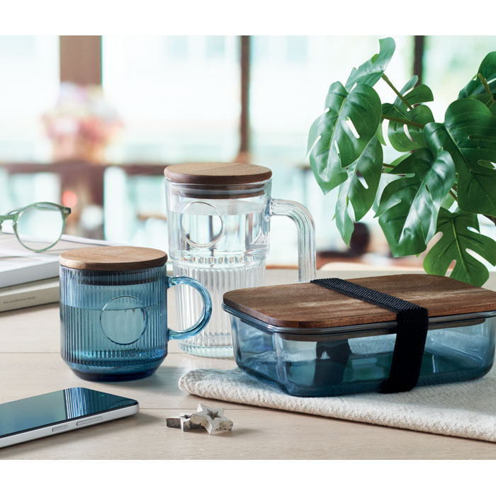 VITRIO MUG Taza de vidrio acanalado 300ml - Tazas y vasos personalizados - Regalo Promocional Personalizado - imagen 4
