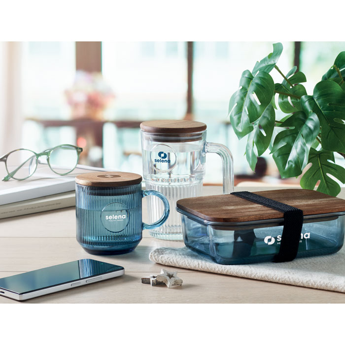 VITRIO MUG Taza de vidrio acanalado 300ml - Tazas y vasos personalizados - Regalo Promocional Personalizado - imagen 9