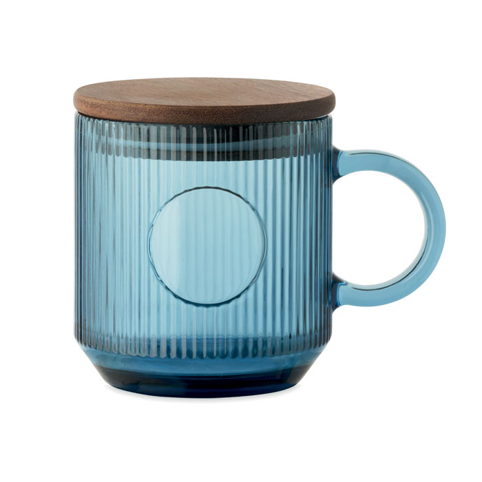 VITRIO MUG Taza de vidrio acanalado 300ml