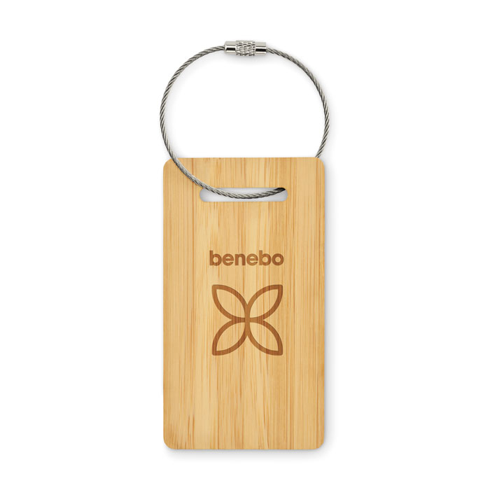 MIO Etiqueta de equipaje bambú - Viaje - Regalo Promocional Personalizado - imagen 4