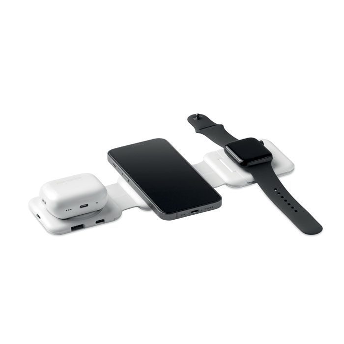 ROIS Base de carga plegable 3 en 1 - Tecnología - Regalo Promocional Personalizado - vista alternativa