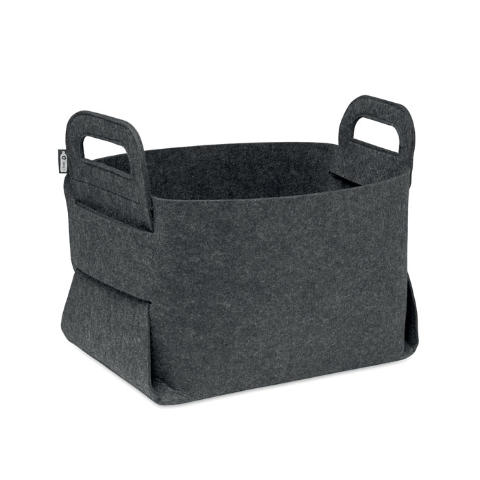 FIALAN Cesta plegable de fieltro RPET - Porta todo - Regalo Promocional Personalizado