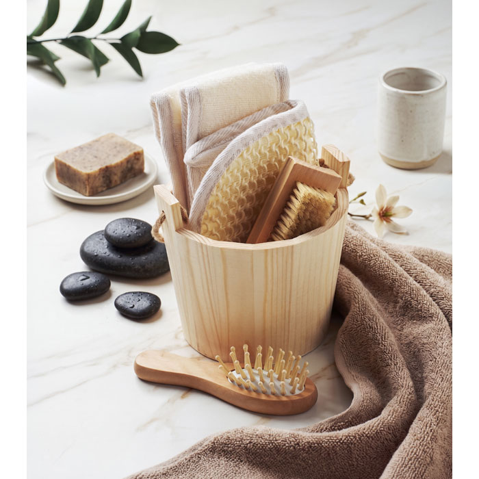 SELFCARE Set de baño en cubo de madera - Novedades - Regalo Promocional Personalizado - imagen 4
