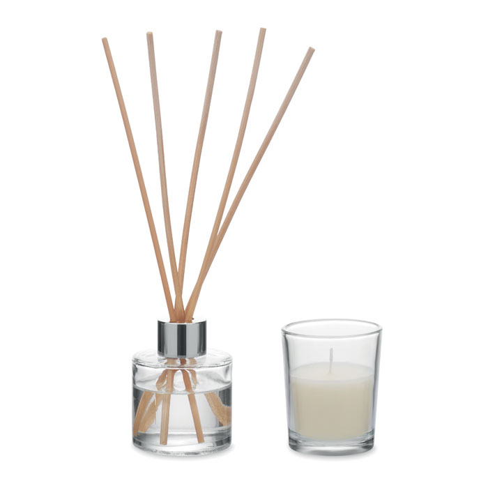 MUSKA SET Set vela y difusor de vainilla - Velas personalizadas - Regalo Promocional Personalizado - imagen 4