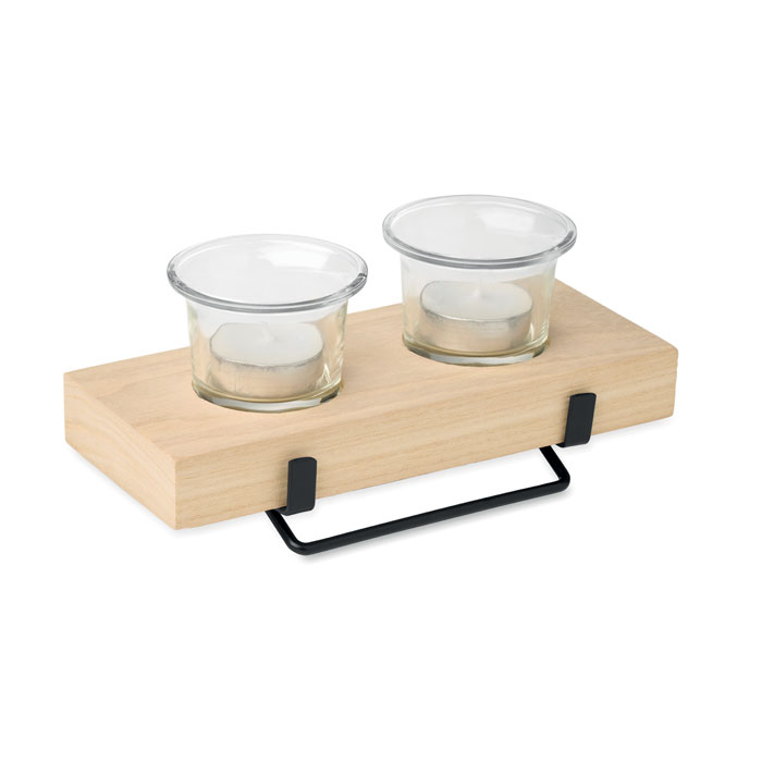 IRONDLE Porta velas con soporte - Velas personalizadas - Regalo Promocional Personalizado