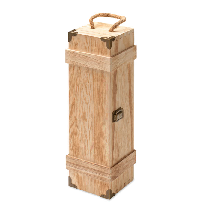 VINBOX + Caja de madera para vino - Set de vino - Regalo Promocional Personalizado