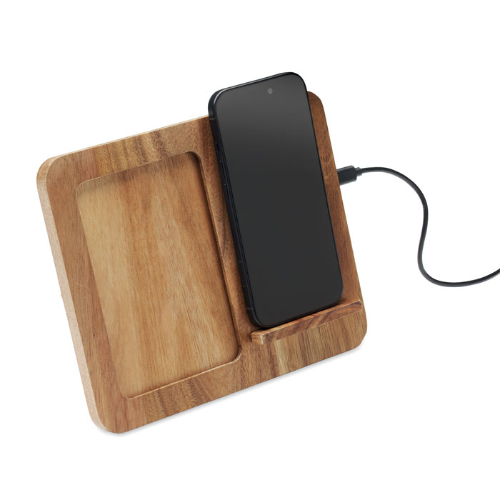 FINWOOD Marco de acacia y cargador 15W - Tecnología - Regalo Promocional Personalizado - vista alternativa