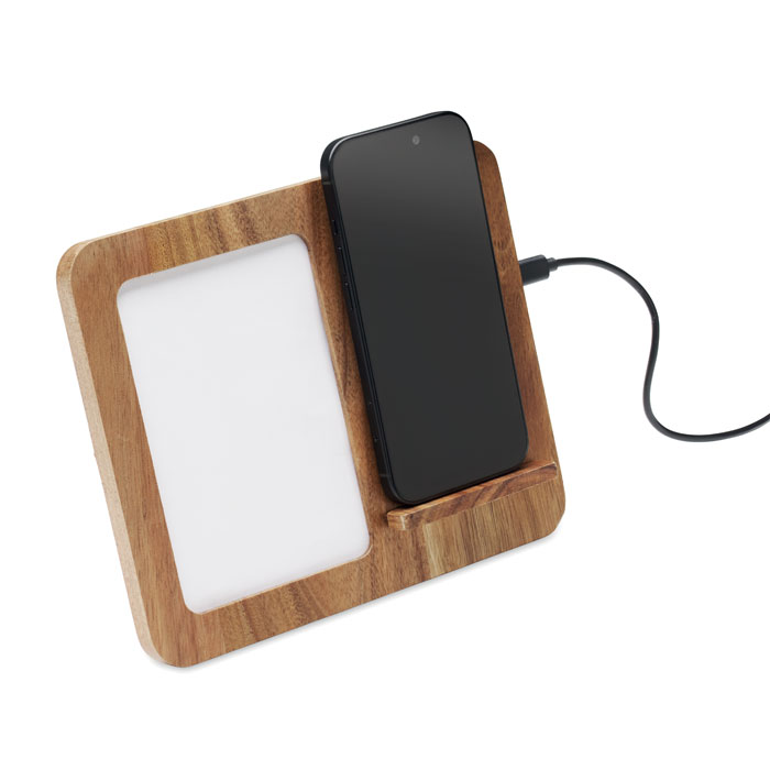 FINWOOD Marco de acacia y cargador 15W - Tecnología - Regalo Promocional Personalizado - imagen 8