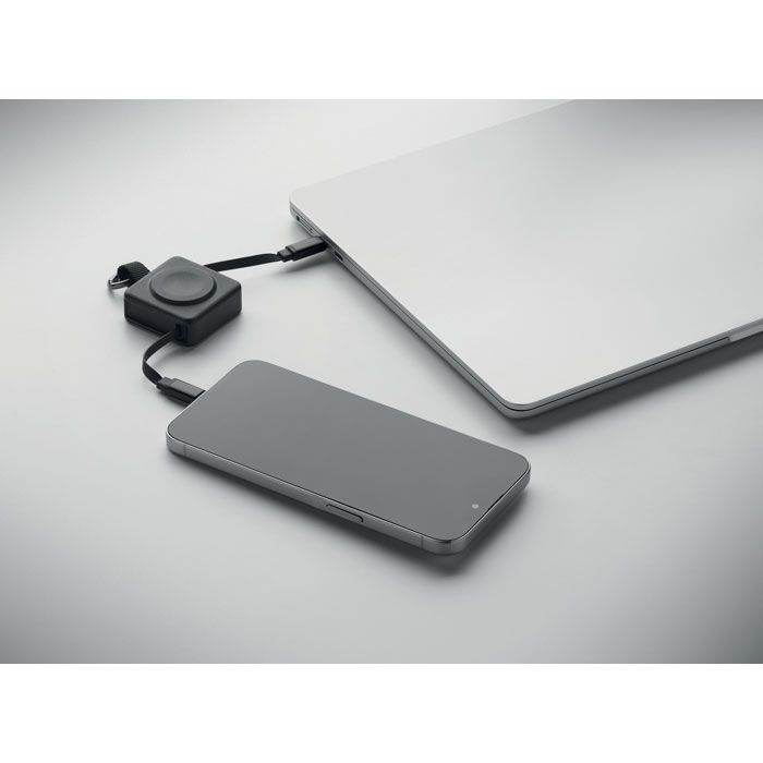 SKILFUL Cable USB-C retráctil de 100 W - Tecnología - Regalo Promocional Personalizado - imagen 4