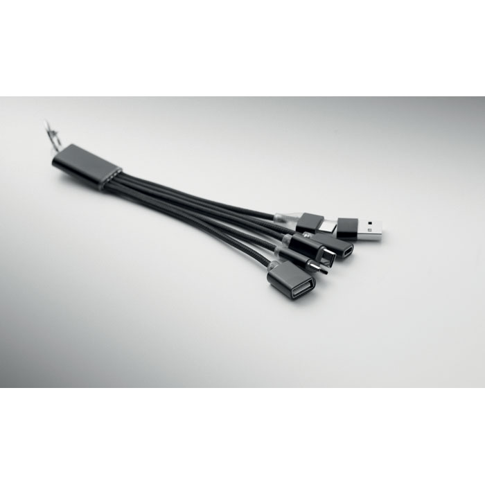 HUBLUE Llavero cable de carga 5 en 1 - Tecnología - Regalo Promocional Personalizado - imagen 4