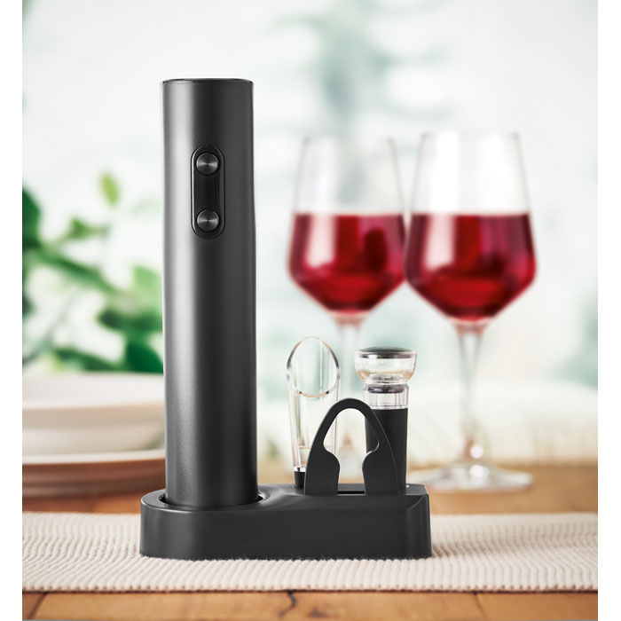 VINO SET Set abridor de vino eléctrico - Set de vino - Regalo Promocional Personalizado - imagen 4